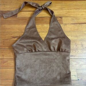 Princess Polly Brown Halter Camisole